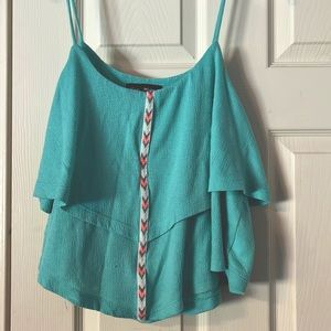Turquoise tank top, medium